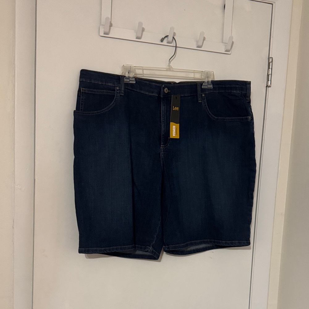 Lee Dark Blue Denim Bermuda Shorts